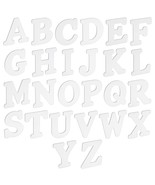 26 Pcs Big Wooden Letters For Crafts, 6&quot; White Alphabet For Wall, 0.25&quot; ... - $46.65