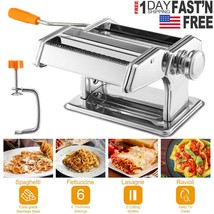Stainless Steel Pasta Lasagna Spaghetti Tagliatelle Ravioli Maker Roller... - $58.99