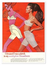 Maidenform Dreamliners Dreamed I Was a Sketch Vintage 1968 Full-Page Magazine Ad - £7.74 GBP