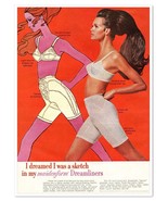 Maidenform Dreamliners Dreamed I Was a Sketch Vintage 1968 Full-Page Mag... - £7.62 GBP