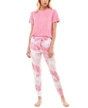 Roudelain Womens Sleepwear Luxe Short Sleeve Top and Jogger Pants Pajama Set XL - £29.85 GBP
