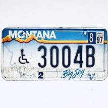 1997 United States Montana Big Sky Disabled License Plate 3004B - £14.74 GBP
