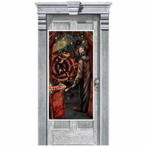 Side Show Clown Plastic Door Poster Halloween Party Decoration - £4.63 GBP