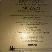 Anthony Newman Stephen Simon Beethoven Concerto 3 Mozart Fantasy No 4 Newport CD - £9.37 GBP