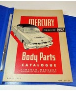 1952 Mercury Body Parts Catalogue Catalog Manual ORIGINAL - £27.22 GBP