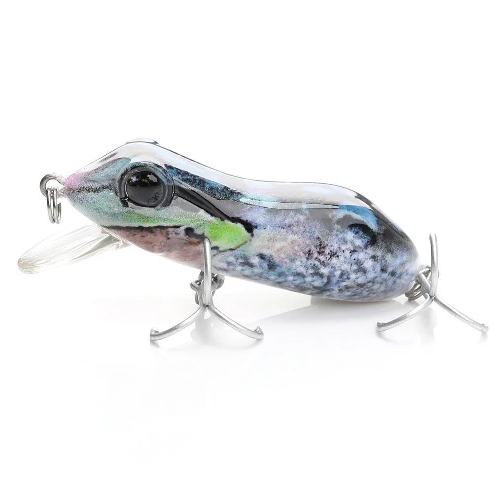 TREHOOK 5.5cm 10g Wobblers Artificial Bait Frog Fishing Lures Top Water Hard Bai - £26.82 GBP