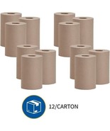 Brown 7.88&quot; x 350 FT 12 Roll Bathroom Paper Towel Dispenser Refill - $51.95