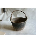 Vintage Small Cast Iron Lead Melting, Smelting Pot 5-1/4&quot;dia x 3-1/4 Dee... - £22.52 GBP