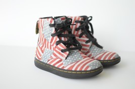 Dr. Martens Laney American Flag Canvas Zip Ankle Boot Baby Toddler Size 7 - £20.04 GBP