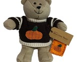 Starbucks 2009 Bearista Bear Knit Plush 85th Ed. Fall Pumpkin Sweater To... - £15.85 GBP