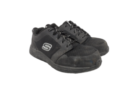 SKECHERS WORK Men&#39;s Aluminum Toe SP Athletic Work Shoes 99999068 Black Size 9.5M - £30.46 GBP