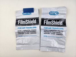 Pair (2) Sima Film Shield For Air Travelers- X-Ray Proof Photo Film prot... - $15.83