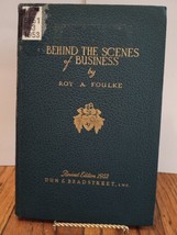 Behind the Scenes of Business, Roy A. Foulke, 1952 Dun &amp; Bradstreet Hard... - $259.41 MXN