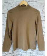 Pendleton Womens Sweater XS Tan Mock Neck Pullover Silk Blend - $258.91 MXN