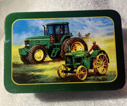 John Deere 1924-1953 Model D Tractor/ 1992-1996 Model 7800 Tractor Tin PREOWNED - £13.90 GBP