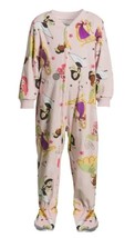 Disney Princess Toddler Girls&#39; One-Piece Footed Pajama Size 4T Pink NEW - £18.19 GBP