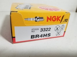 One Box of Ten 10 NGK Spark Plugs Stock No. 3322  BR4HS - £30.77 GBP