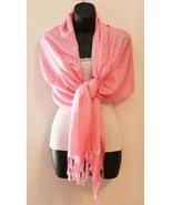 Pink High Quality Pashmina Wool Soft Large Scarf Shawl paisley - $18.98