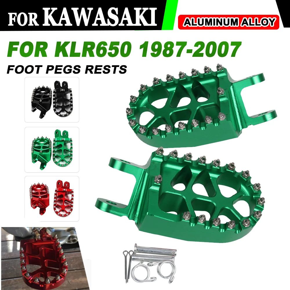 Footrest Footpegs Foot Pegs Rest Pedal For KAWASAKI KLR650 KLR 650 1987 ... - $44.67+