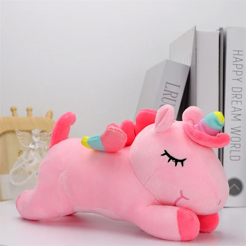 Lush toys cute anime stuffed animal lovely unicorn kawaii sleeping pillow peluche doll thumb200