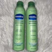 (2) Vaseline intensive care spray moisturizer aloe soothe 6.5oz Non Greasy - £15.68 GBP