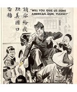 Beech Nut Chewing Gum Military Advertisement 1943 Asian Allies Yankees D... - $39.99