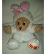 Reese&#39;s Plush Bear In Bunny Rabbit Outfit by Galerie 10.5&#39;&#39; Inches - £30.79 GBP