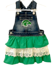 Jordache Toddler Girls Denim Overall Dress 4T University Of North Texas Theme - £7.20 GBP