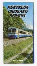 Montreux Oberland Bernois Brochure Switzerland MOD Railway - $17.82