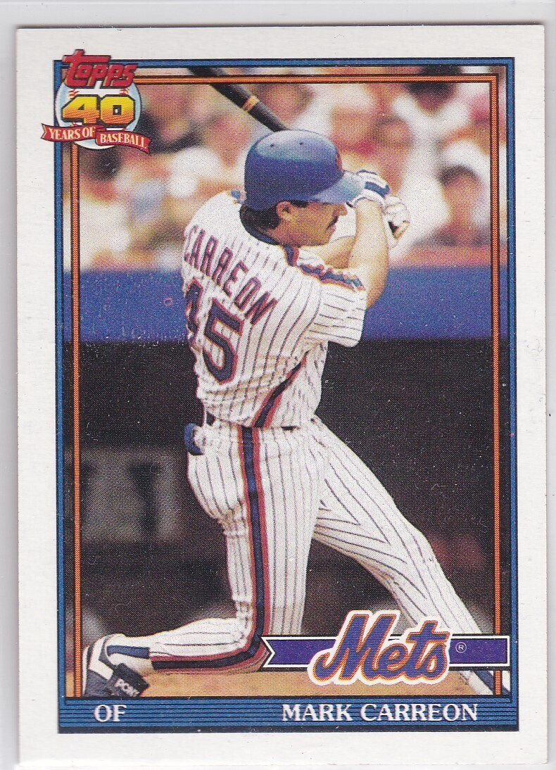 M) 1991 Topps Baseball Trading Card - Mark Carreon #764 - $1.97
