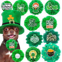 30pcs St Patrick&#39;s Day Dog Flower Accessories Sliding Bowties Pet Collar... - $41.13