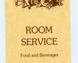 Sheraton Inn Room Service Menu Williamsburg Virginia  - $17.82