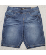 Torrid Bermuda Shorts Womens Size 0 Blue Denim Faded We Swear by the Fit... - $31.47