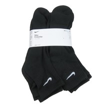 Nike Everyday Ankle Socks 6 Pack Mens Size XL 12-15 Black NEW SX6899-100 - $28.19