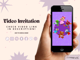 Muppet Babies Video Invitation Animated, Digital Birthday Invitation - £10.16 GBP