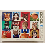 Hilariously Costumed Cats - 12 Funny Cats 1000-piece Jigsaw Puzzle  New ... - $281.78 MXN