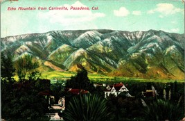 Echo Mountain From Carmelita Pasadena California CA UNP Unused DB Postcard E9 - £4.85 GBP