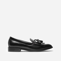 Everlane Shoes The Modern Tassel Loafer Leather Pointed Toe Slip On Blac... - $86.89