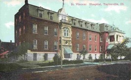 St Vincent Hospital Taylorville Illinois 1910c postcard - £5.42 GBP