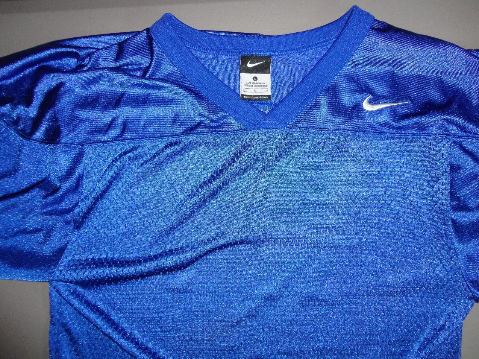 Blue Nike Nylon Blank Football Jersey Youth and 50 similar items