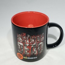 The Walking Dead Large Oversized 20 oz Just Funky Coffee Mug Red Zombie Inside - £13.27 GBP