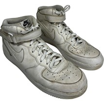 Nike men&#39;s Air Force 1 Mid by You White Leather DN4163-991 size 13 - $994.30 MXN