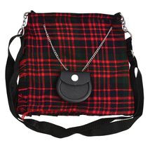 Ladies Shoulder Bag Mac Donald Tartan Hand Bag Passport Holder LADIES/GIRLS - £10.53 GBP