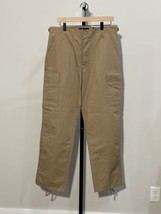 LA Police Gear BDU Uniform Pants Mens Medium Rip Stop Tan Beige Cargo Po... - $24.02