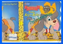Book Golden Shaped Book Anastasia Pooka Rags To Riches 1997 - £3.85 GBP