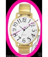 Watch Casual Easy To Read Quartz GOLDTONE Stretch Band - $67.84 CAD