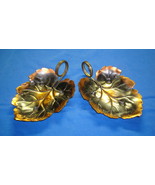 Collectible Dish Coppercraft Guild Decorative Leaf Shape Candy Brass Han... - $553.22 MXN