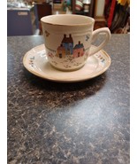 Vintage International Stoneware Japan Heartland Cup &amp; Saucer Set Coffee ... - $150.34 MXN