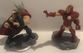 Disney Infinity Lot Of 2 Thor And Iron Man Marvel Avengers Toy T6 - $9.89