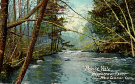 New Canaan Connecticut Postcard Rippowam River Peace Vale Vintage - £4.77 GBP